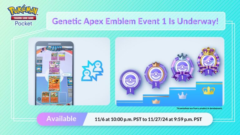 Pokémon TCG Pocket Genetic Apex Emblem Event 1