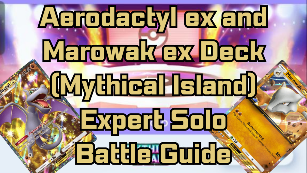 Aerodactyl ex and Marowak ex Deck (Mythical Island)