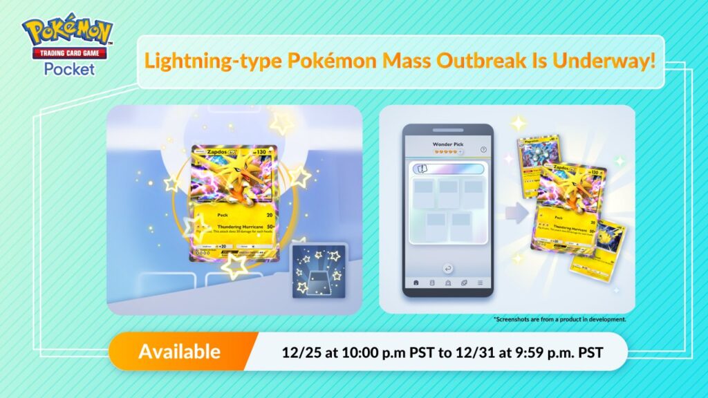 Lightning-type Pokemon Mass Outbreak Event