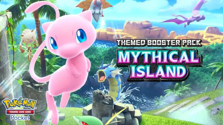 Pokémon TCG Pocket Mythical Island Key Art