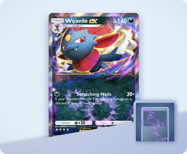 Darkness-type Pokémon Mass Outbreak Event Weavile ex Flair