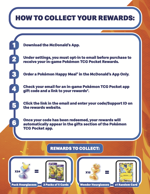 Pokémon TCG Pocket McDonald's Event Instructions