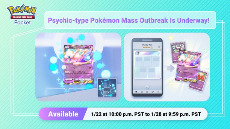 Pokémon TCG Pocket Psychic-type Pokémon Mass Outbreak Event