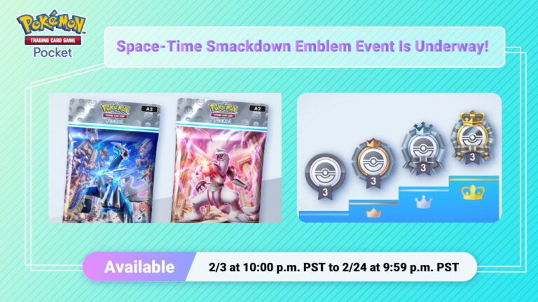 Pokémon TCG Pocket Space-Time Smackdown Emblem Event