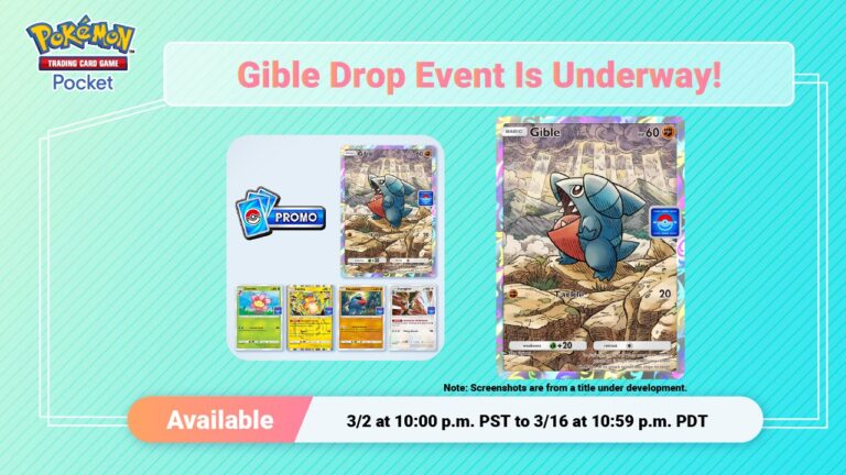 Pokémon TCG Pocket Gible Drop Event