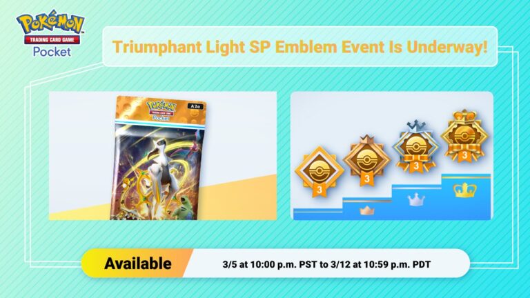 Pokémon TCG Pocket Triumphant Light SP Emblem Event